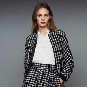 MAJE Plaid Bomber Jacket, just new